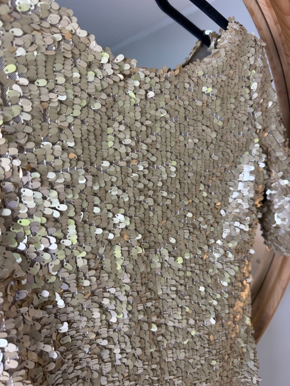 Ark & Co Gold Sequin Short Mini Dress - Picture 4 of 6